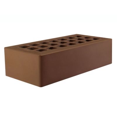 Кирпич темно-коричневый 1 НФ «Гладкий»